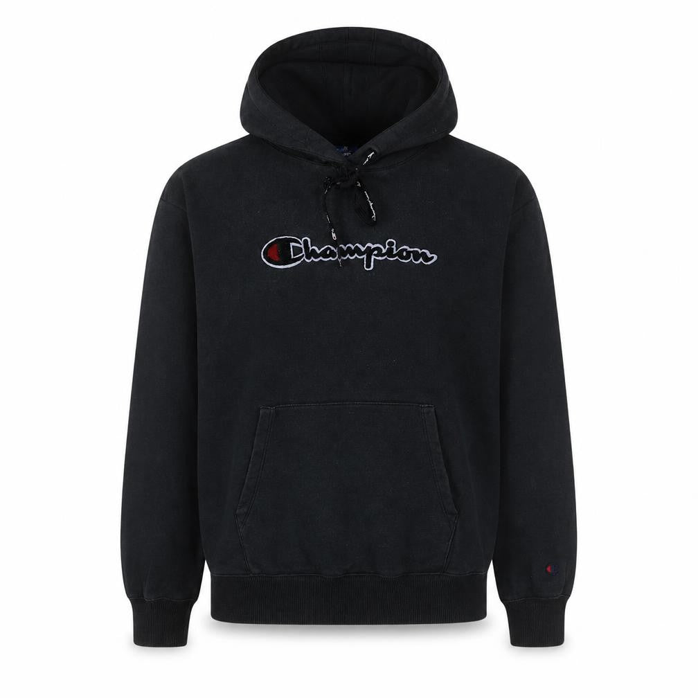 Mens UK Size L Champion Black Pullover Hoodie