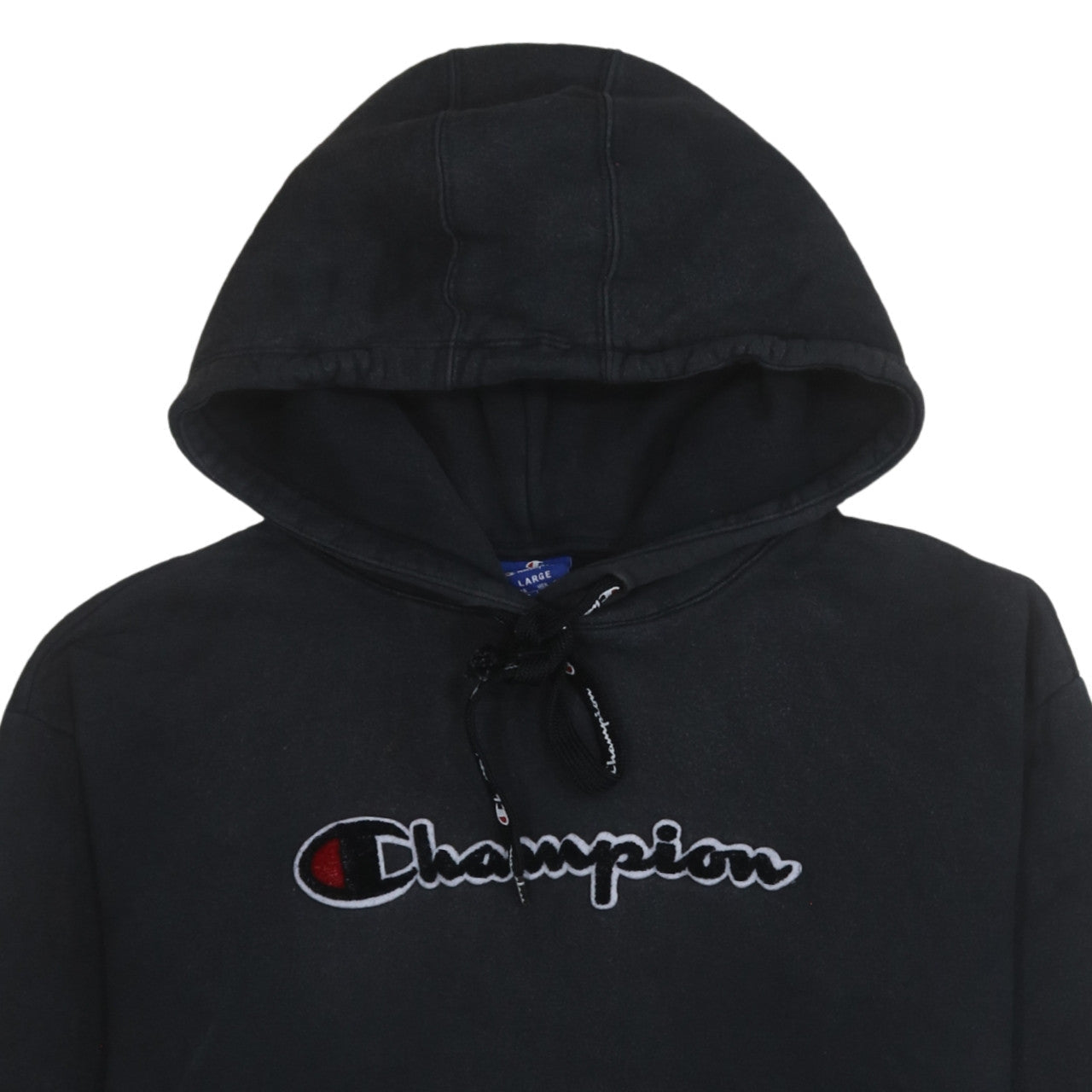 Mens UK Size L Champion Black Pullover Hoodie