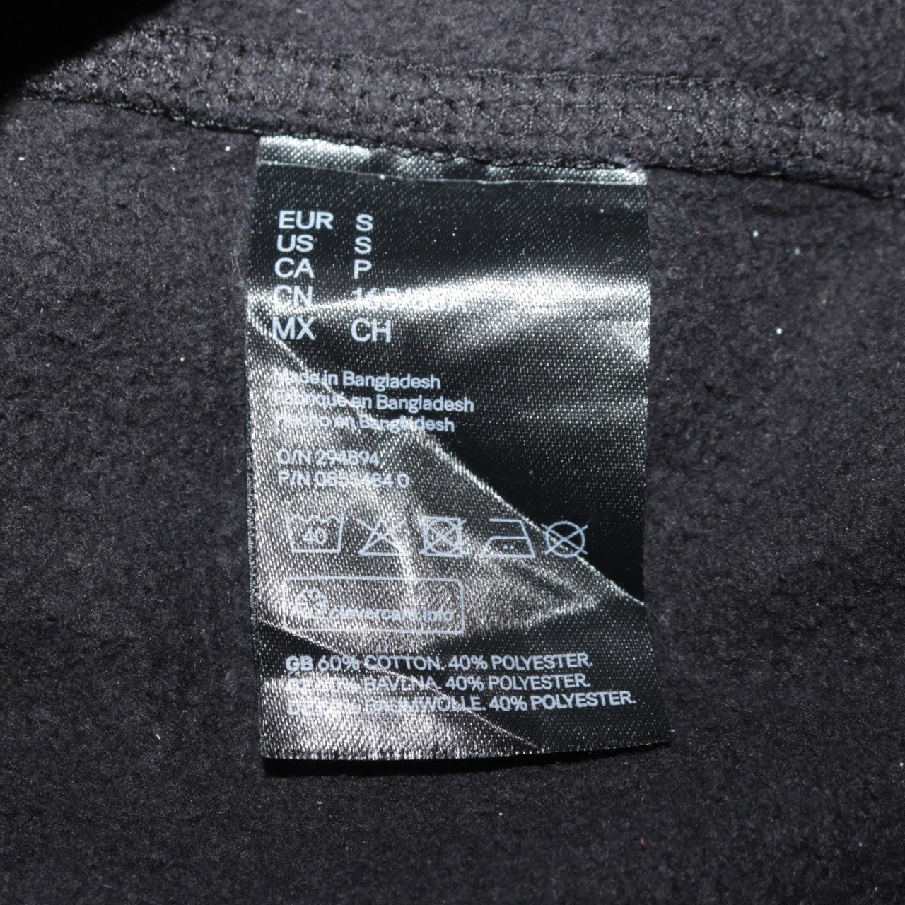 Womens UK Size S H&M Black Pullover Hoodie