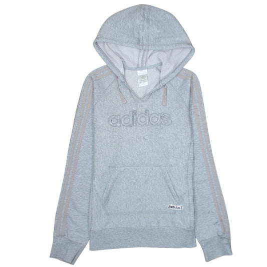 Womens UK Size M adidas Grey Pullover Hoodie