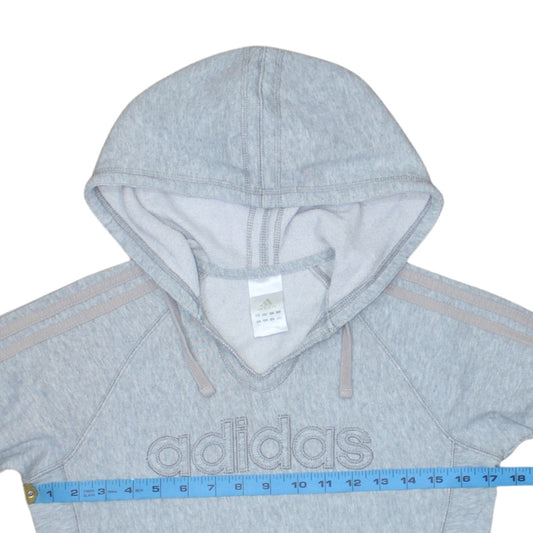Womens UK Size M adidas Grey Pullover Hoodie
