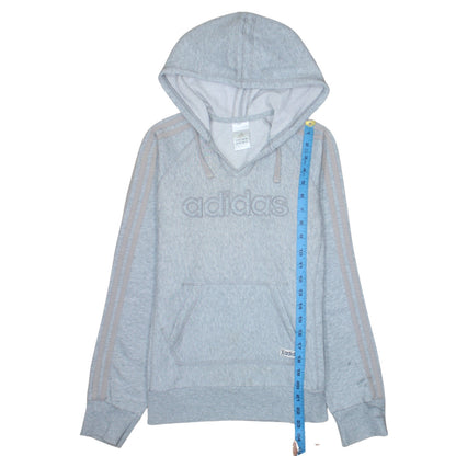 Womens UK Size M adidas Grey Pullover Hoodie
