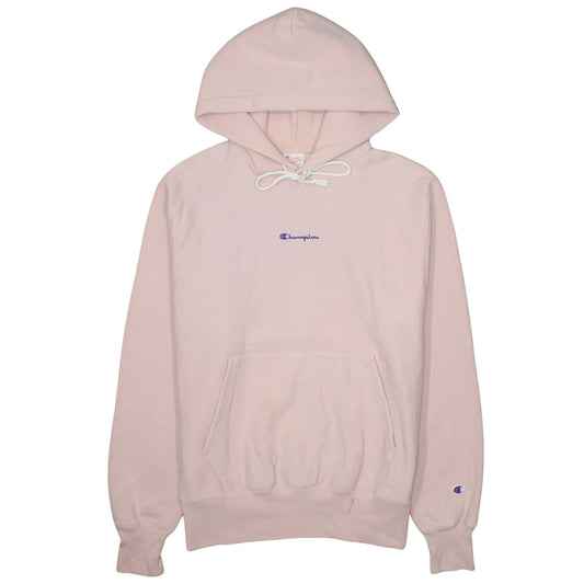 Mens UK Size M Champion Pink Pullover Hoodie