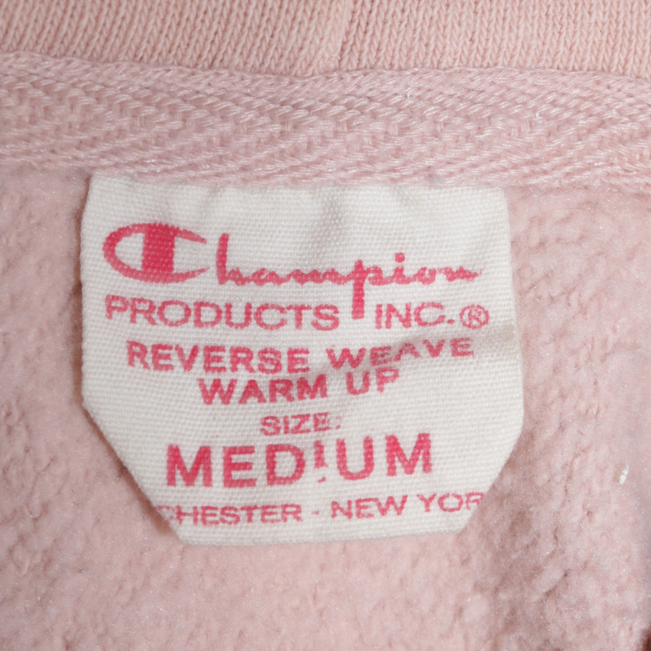 Mens UK Size M Champion Pink Pullover Hoodie