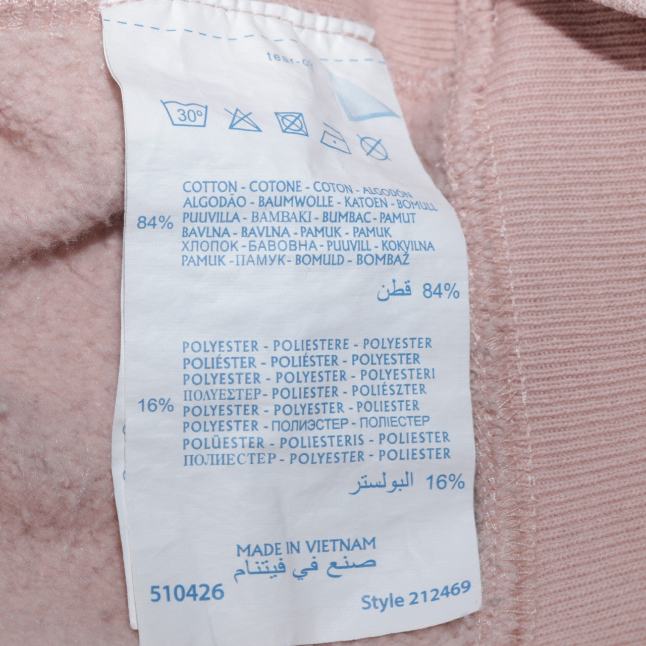Mens UK Size M Champion Pink Pullover Hoodie