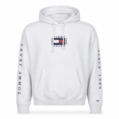 Mens UK Size M Tommy Jeans White Pullover Hoodie