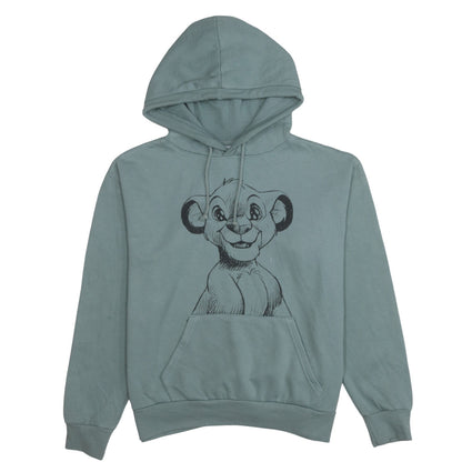 Womens UK Size 10 Disney Green Pullover Hoodie