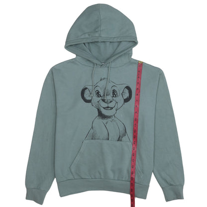 Womens UK Size 10 Disney Green Pullover Hoodie