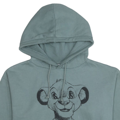 Womens UK Size 10 Disney Green Pullover Hoodie