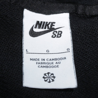 Mens UK Size L Nike Black Pullover Hoodie