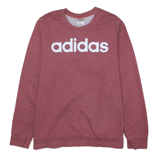 Womens UK Size 20 adidas Pink Pullover Sweatshirt