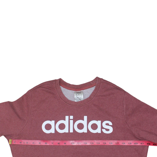 Womens UK Size 20 adidas Pink Pullover Sweatshirt