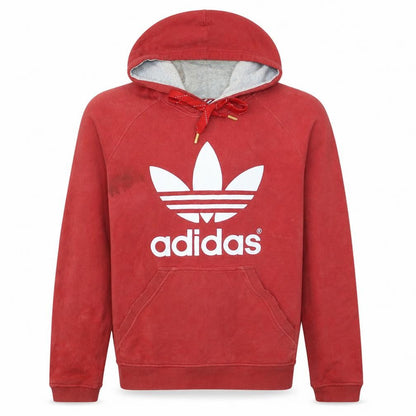 Mens UK Size S adidas Red Pullover Hoodie