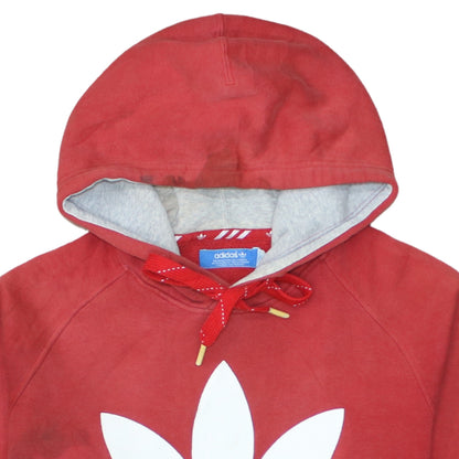 Mens UK Size S adidas Red Pullover Hoodie