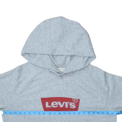 Mens UK Size L Levi's Grey Pullover Hoodie