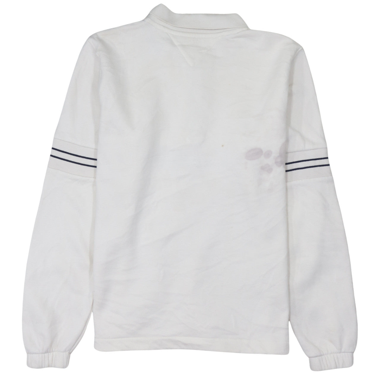 Mens UK Size M Tommy Hilfiger White Henley Sweatshirt