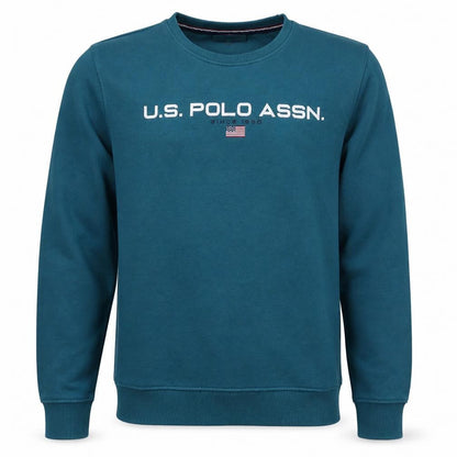 Mens UK Size L U.S. Polo Assn. Blue Pullover Sweatshirt