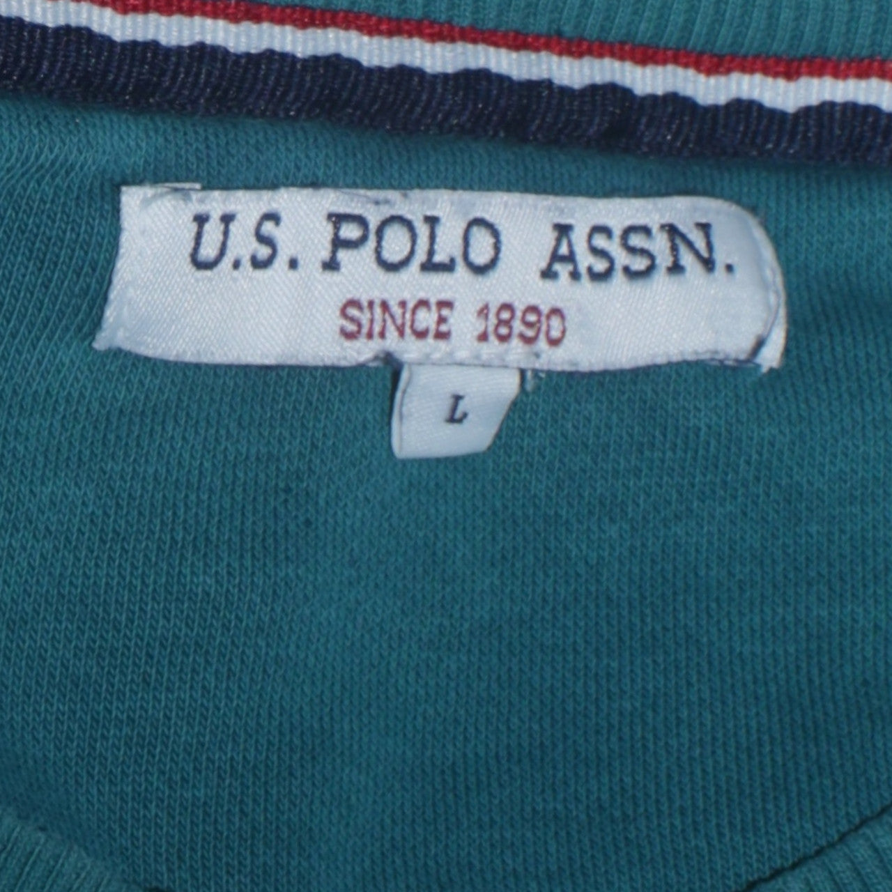 Mens UK Size L U.S. Polo Assn. Blue Pullover Sweatshirt