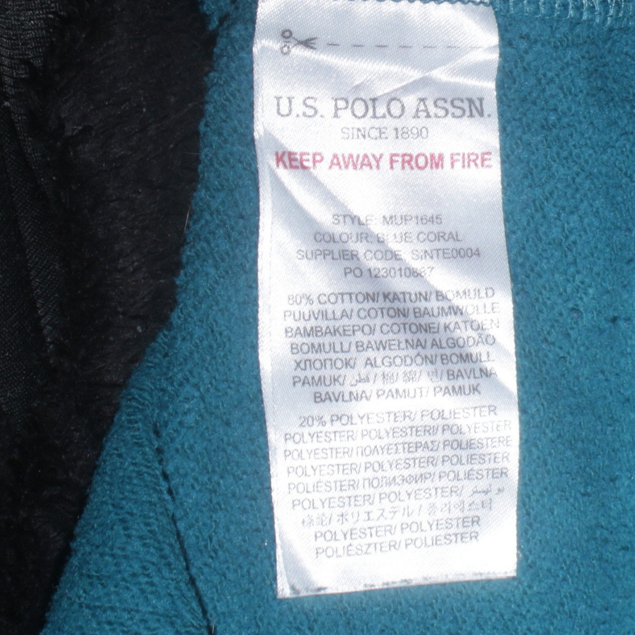 Mens UK Size L U.S. Polo Assn. Blue Pullover Sweatshirt