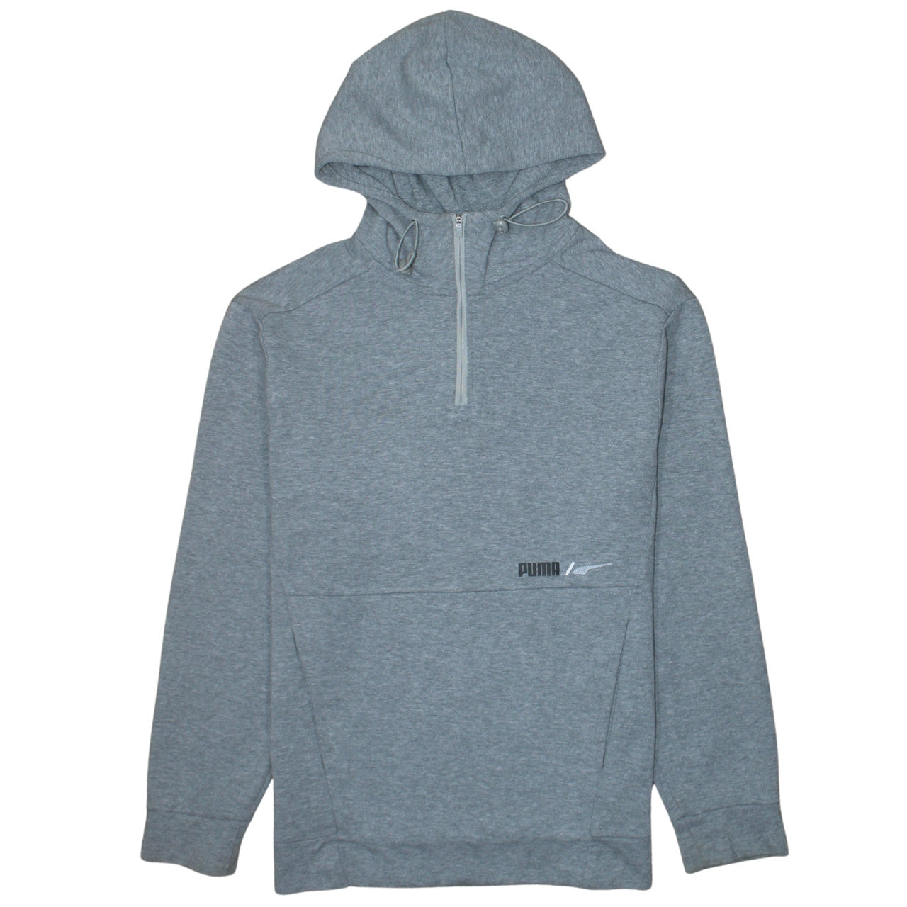 Mens UK Size S PUMA Grey 1/2 Zip Hoodie
