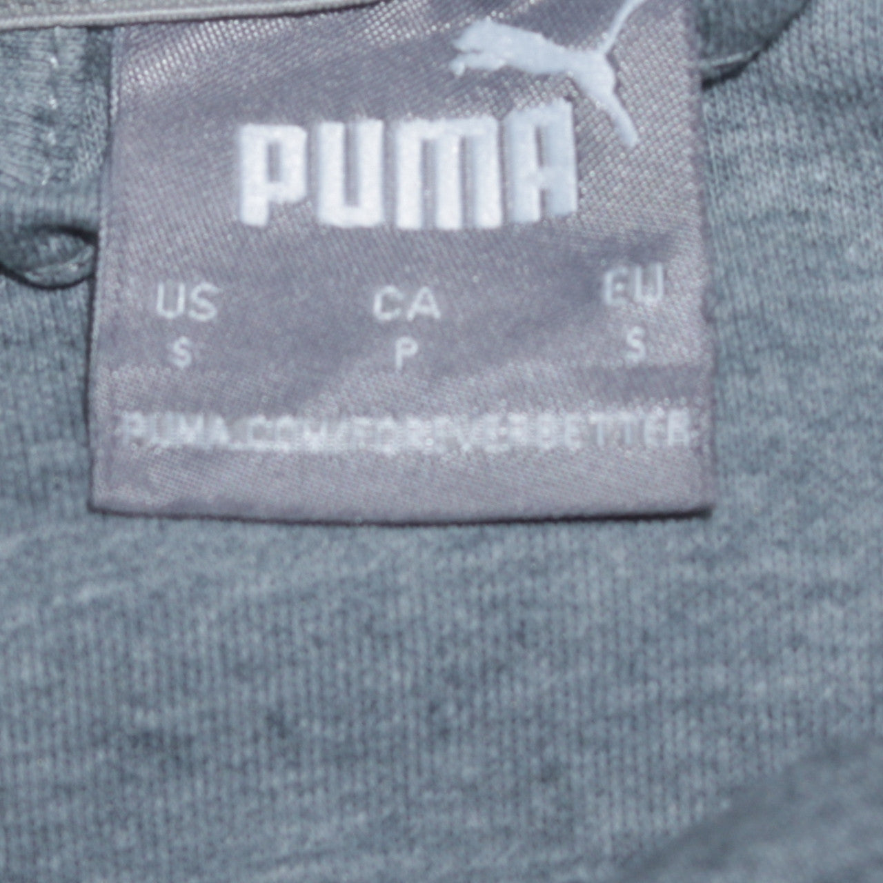 Mens UK Size S PUMA Grey 1/2 Zip Hoodie