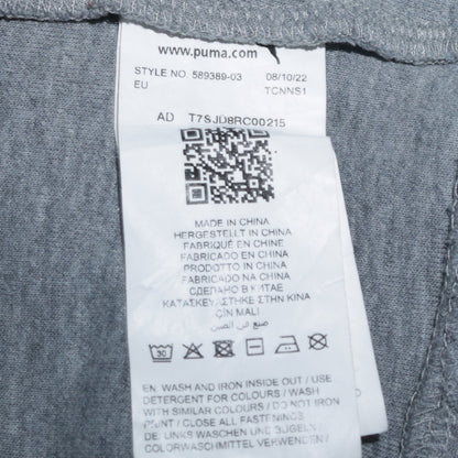 Mens UK Size S PUMA Grey 1/2 Zip Hoodie