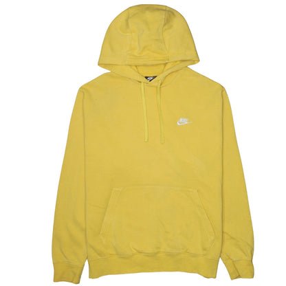 Mens UK Size L Nike Yellow Pullover Hoodie