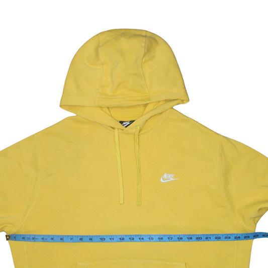 Mens UK Size L Nike Yellow Pullover Hoodie