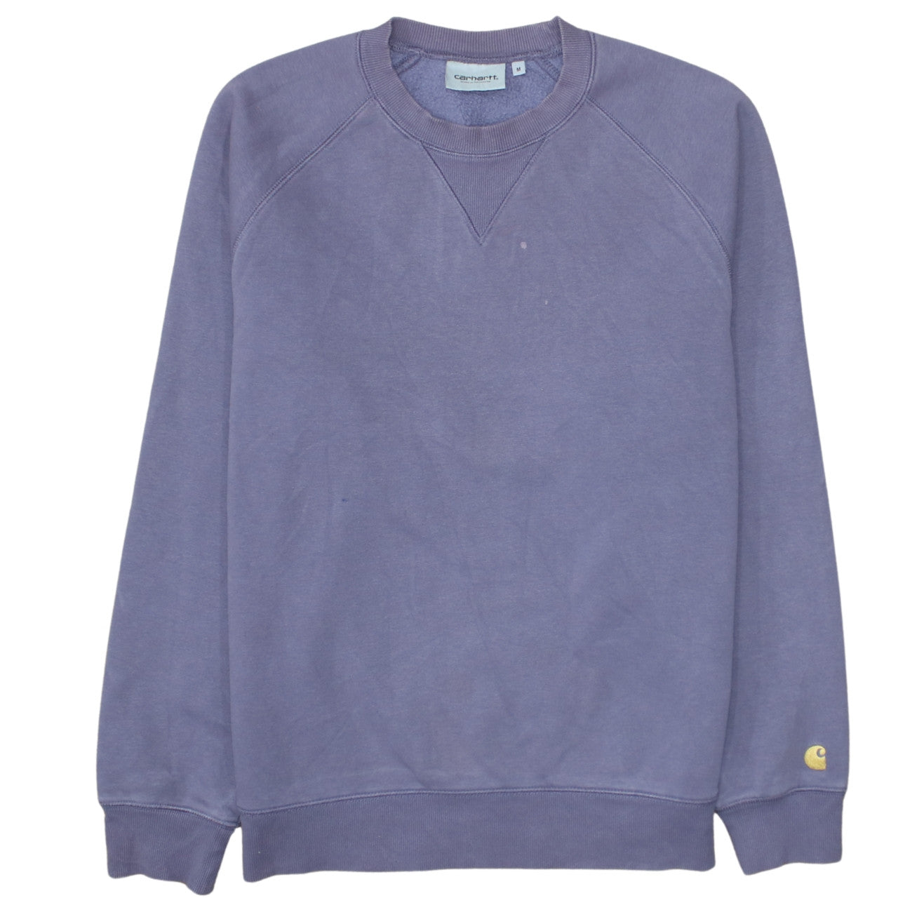 Mens UK Size M Carhartt Purple Pullover Sweatshirt