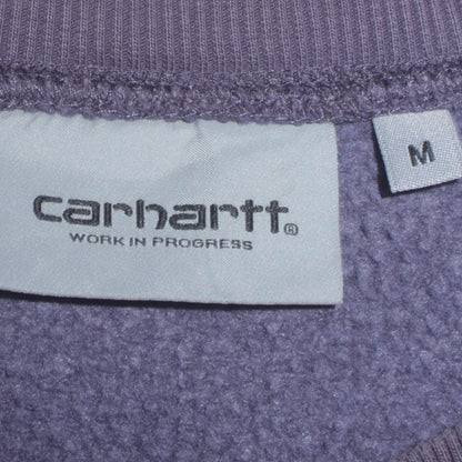 Mens UK Size M Carhartt Purple Pullover Sweatshirt