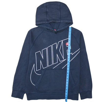 Mens UK Size L Nike Blue Pullover Hoodie