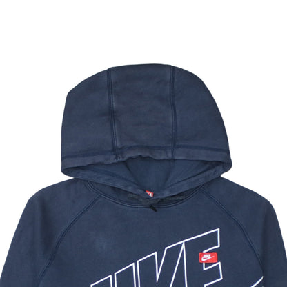 Mens UK Size L Nike Blue Pullover Hoodie