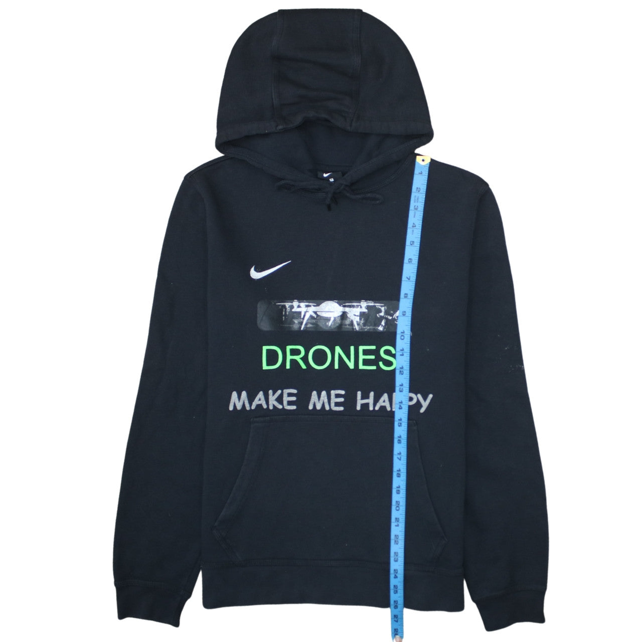 Mens UK Size M Nike Black Pullover Hoodie