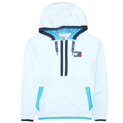 Mens UK Size XS Tommy Jeans White Pullover Hoodie