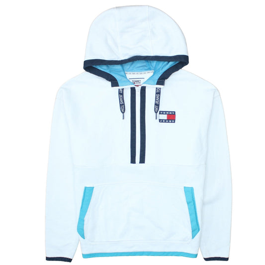 Mens UK Size XS Tommy Jeans White Pullover Hoodie