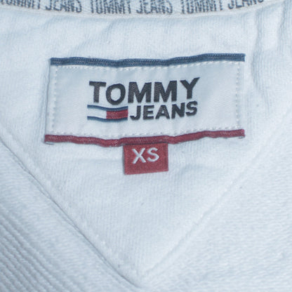 Mens UK Size XS Tommy Jeans White Pullover Hoodie