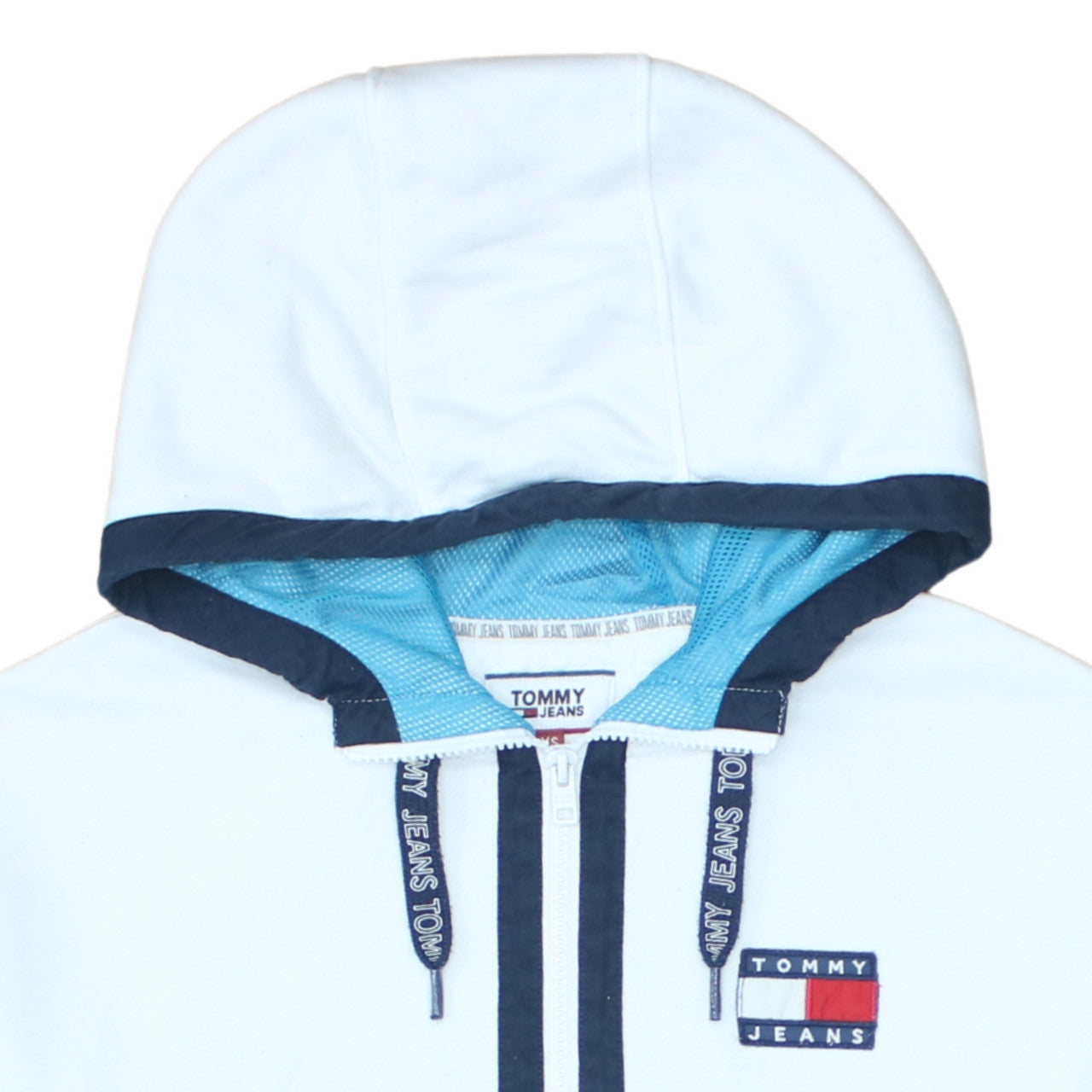 Mens UK Size XS Tommy Jeans White Pullover Hoodie