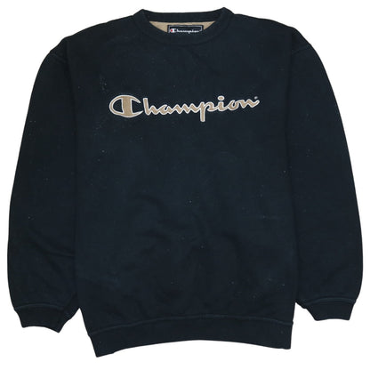 Mens UK Size XL Champion Black Pullover Sweatshirt