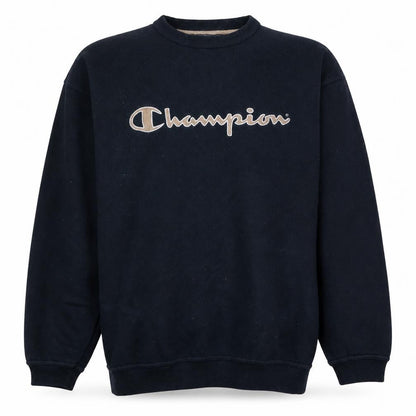 Mens UK Size XL Champion Black Pullover Sweatshirt
