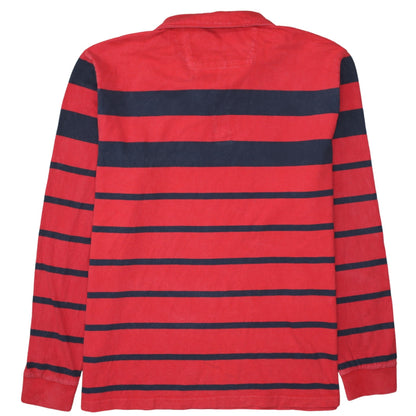 Mens UK Size 2XL Chaps Red Henley Sweatshirt