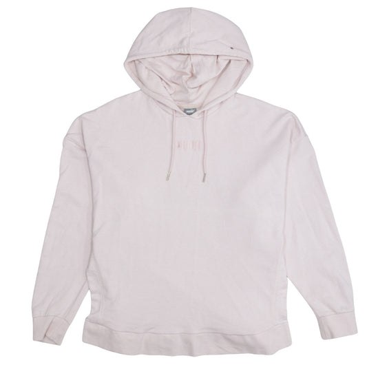 Womens UK Size M PUMA Pink Pullover Hoodie