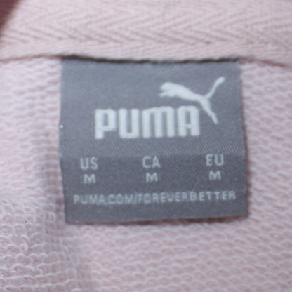 Womens UK Size M PUMA Pink Pullover Hoodie