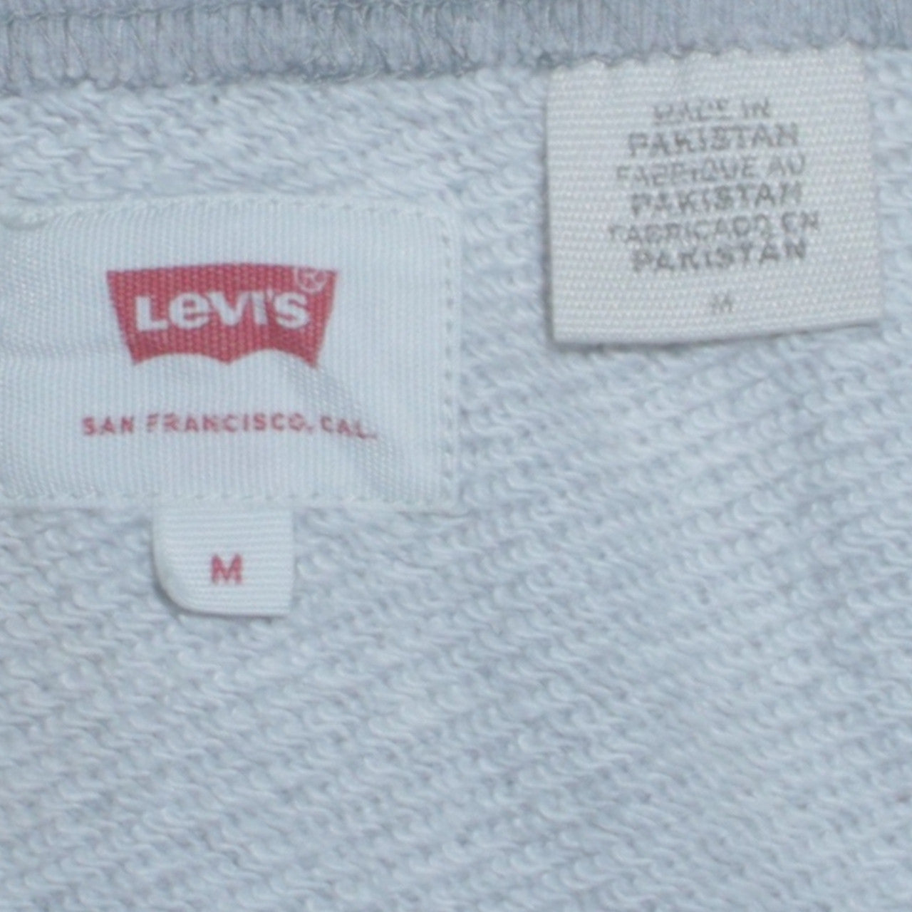 Mens UK Size M Levi's Grey Pullover Sweatshirt