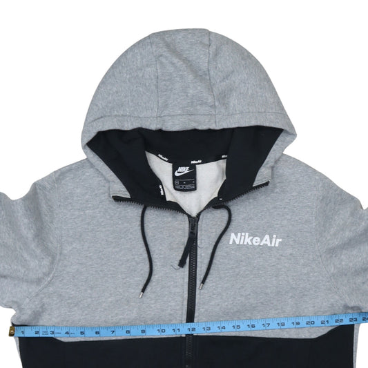 Mens UK Size M Nike Grey Full Zip Hoodie