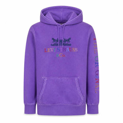 Mens UK Size XS Levi's Purple Pullover Hoodie