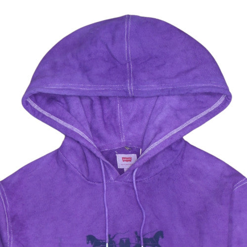Mens UK Size XS Levi's Purple Pullover Hoodie