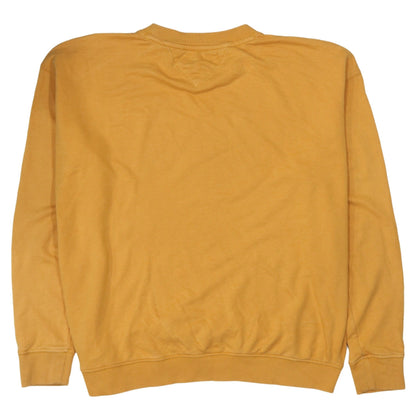 Mens UK Size L Tommy Jeans Yellow Pullover Sweatshirt