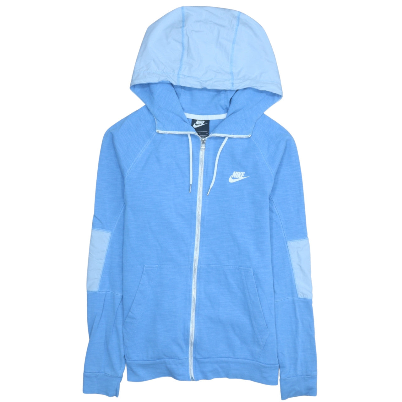 Mens UK Size S Nike Blue Full Zip Hoodie
