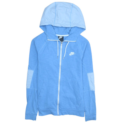 Mens UK Size S Nike Blue Full Zip Hoodie