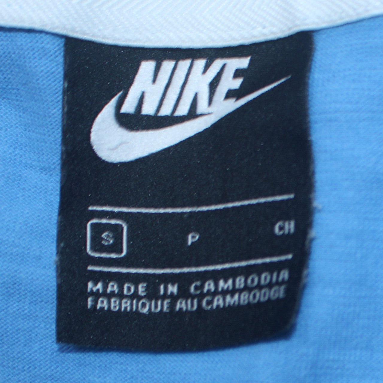 Mens UK Size S Nike Blue Full Zip Hoodie